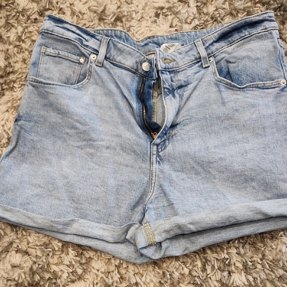 Light Blue Denim Shorts